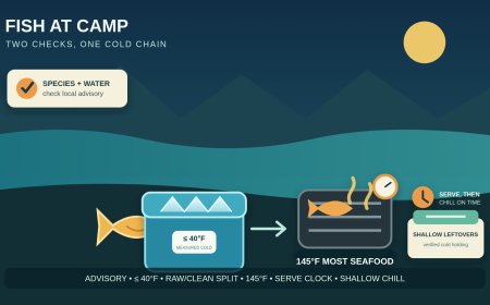 Fresh fish at camp: a cold-chain plan from catch or counter to leftovers