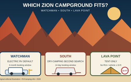 Watchman vs. South vs. Lava Point: which Zion campground fits your RV?