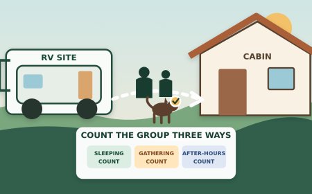 Can Cabin Guests Gather at the RV Site? A Mixed-Stay Rules Worksheet