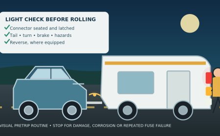Check your RV trailer lights before every departure