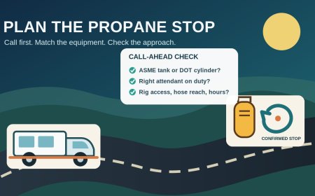 Planning an en-route RV propane refill without a dead-end detour