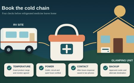 Glamping with refrigerated medication: book the cold chain, not just the bed