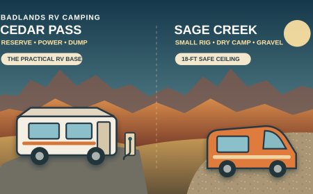Badlands RV camping: Cedar Pass vs. Sage Creek