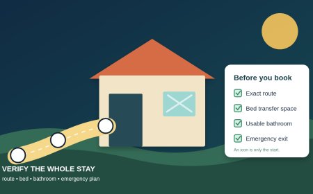 Booking a glamping stay with mobility needs: verify the route, bed, bathroom, and emergency plan