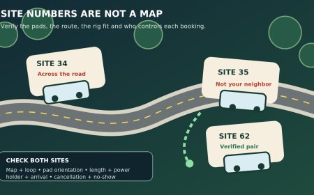 Two RVs, two sites: how to book neighbors without trusting the numbers