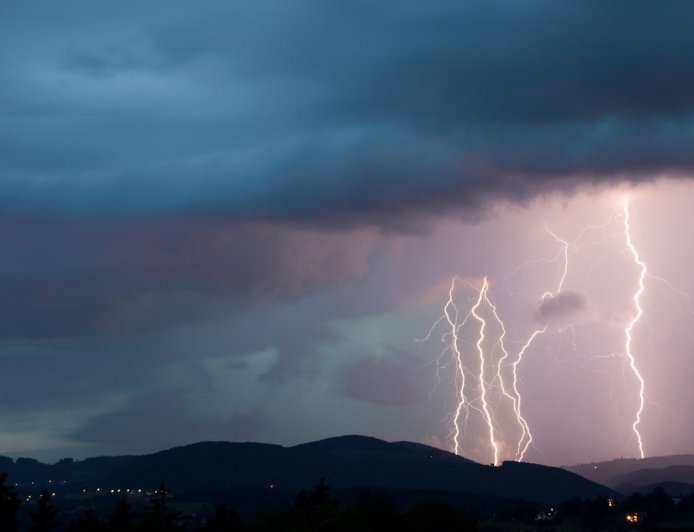 Caught on Doorbell Cam: Lightning Strikes Man on Sidewalk