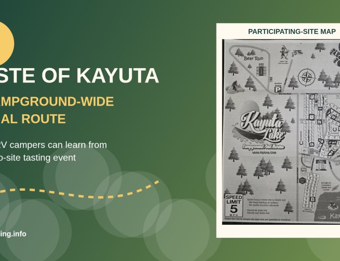 What Kayuta Lake's Site-to-Site Tasting Event Offers RV Campers