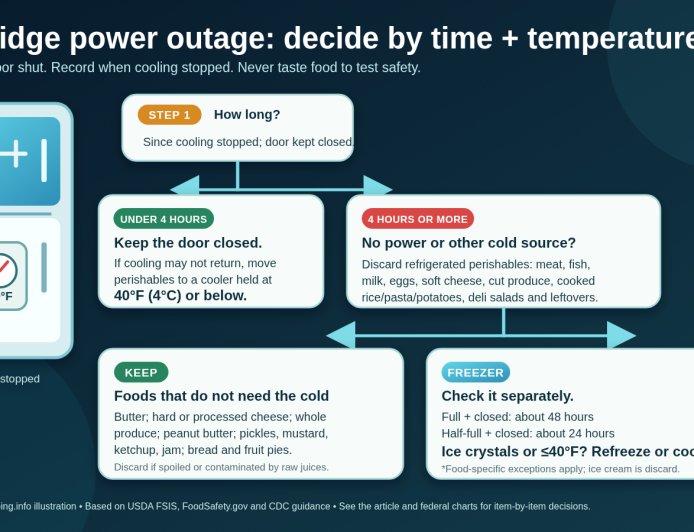 Four hours, one thermometer: an RV refrigerator outage plan