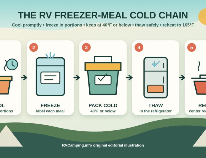 Freezer Meals for RV Trips: A Safe Pack-to-Plate Plan