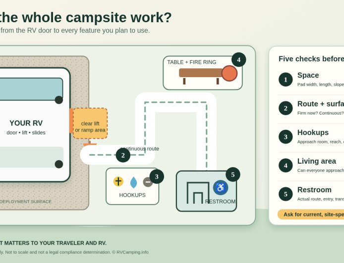 How to evaluate an accessible RV campsite beyond the wheelchair symbol