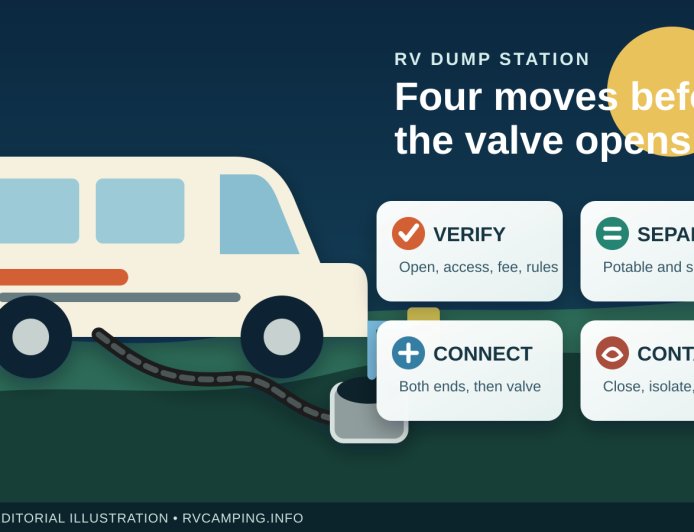 How to use an RV dump station safely, cleanly and legally