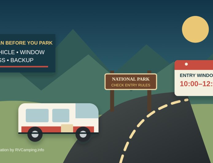 National park timed entry for RV trips: a 2026 booking plan