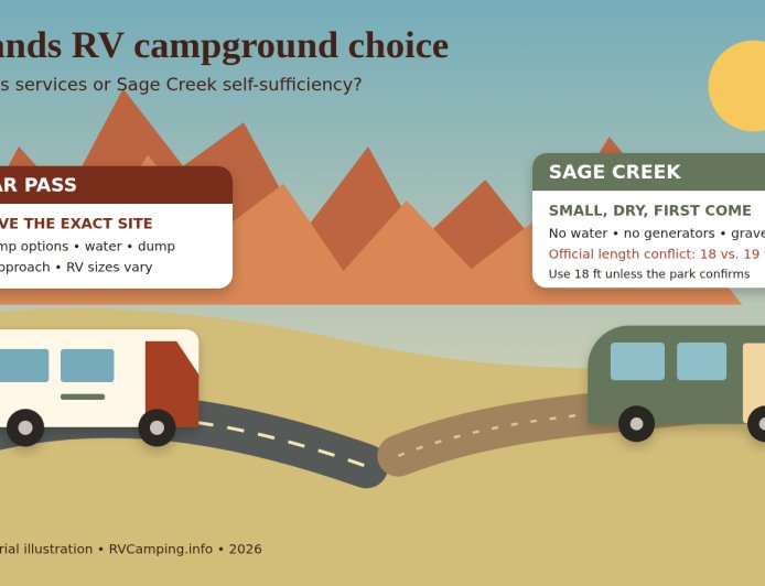 Cedar Pass vs. Sage Creek: which Badlands campground fits your RV?