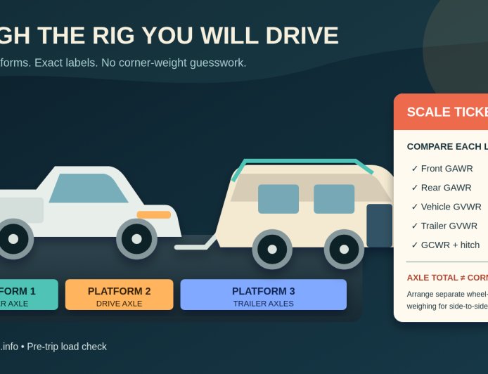 Weigh your loaded RV before the route gets expensive