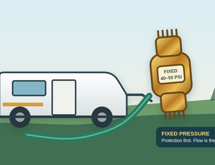 Camco 40055 review: cheap RV pressure protection, limited flow