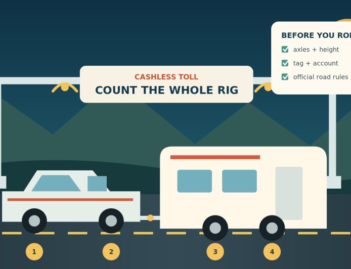 RV toll-road planning: count the axles before the gantry