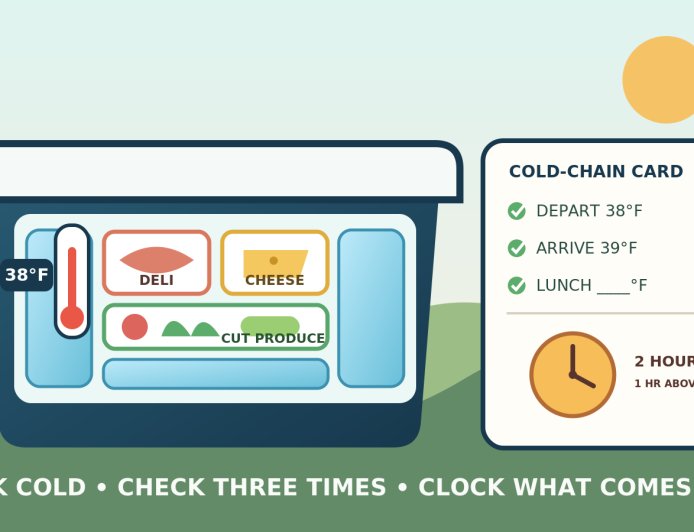 The sandwich cooler: a cold-chain plan for deli meat, cheese and cut produce