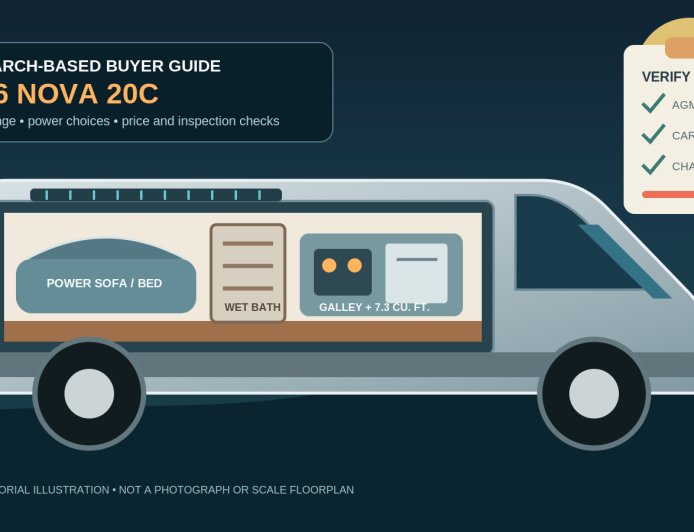 2026 Coachmen Nova 20C review: a flexible rear lounge with a configuration trap
