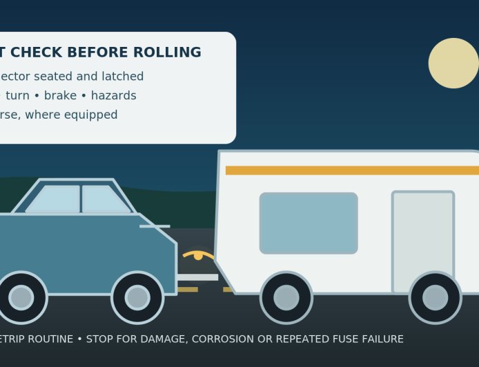 Check your RV trailer lights before every departure