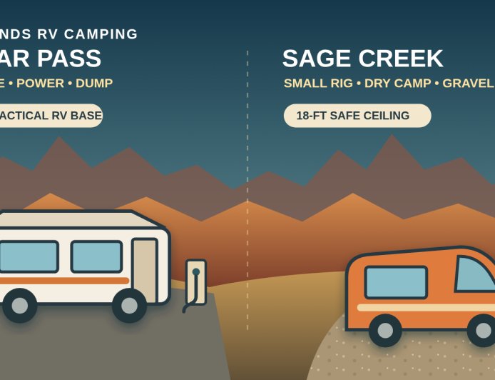 Badlands RV camping: Cedar Pass vs. Sage Creek