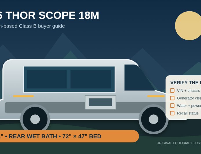 2026 Thor Motor Coach Scope 18M review: tiny footprint, big inspection job