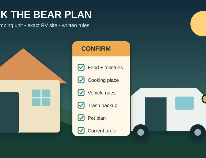 Before you book a glamping unit in bear country: the mixed-group checklist