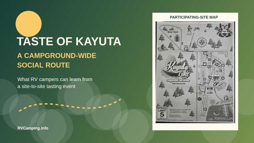 What Kayuta Lake's Site-to-Site Tasting Event Offers RV Campers