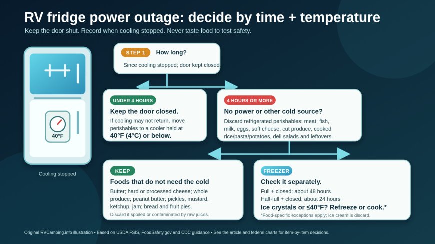 Four hours, one thermometer: an RV refrigerator outage plan