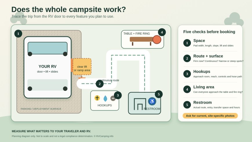 How to evaluate an accessible RV campsite beyond the wheelchair symbol