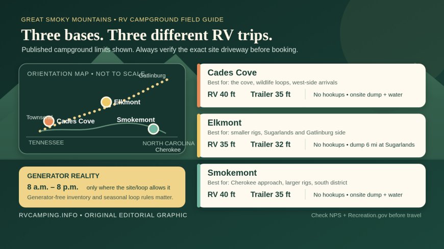 Cades Cove vs. Elkmont vs. Smokemont: Which Smokies Campground Fits Your RV?