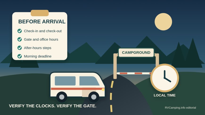 Before You Roll In: Verify Campground Check-In and Late-Arrival Rules