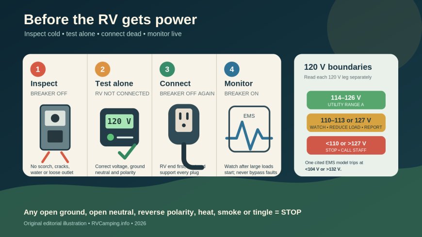 Before you plug in: a five-minute RV pedestal check