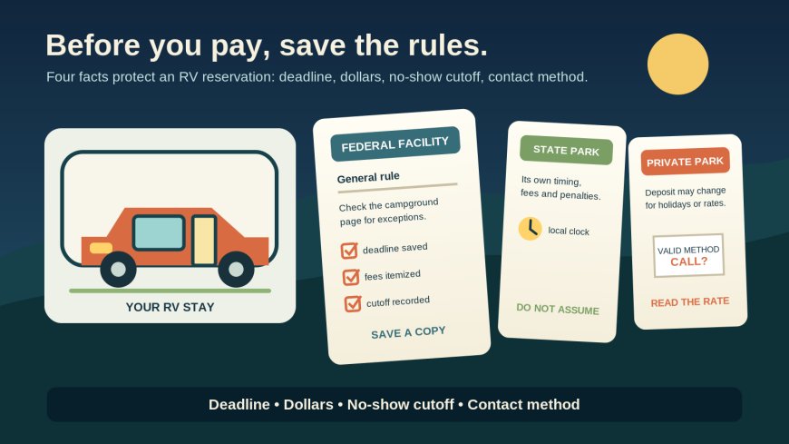 Campground Cancellation Rules: What to Save Before You Pay