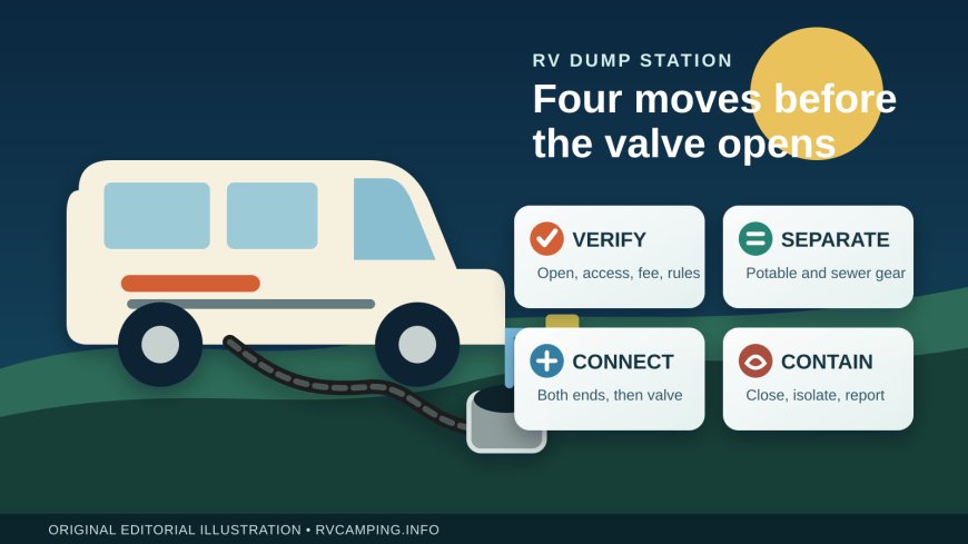 How to use an RV dump station safely, cleanly and legally