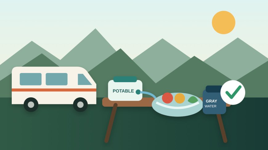 How to wash produce safely at an RV campsite