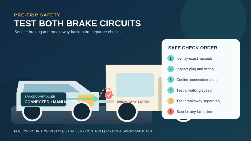 Test your trailer brake controller and breakaway system before a trip