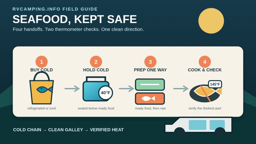 How to keep seafood safe at an RV campsite