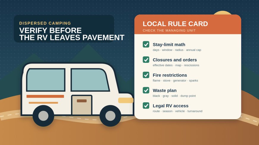 Before you take an RV onto BLM or Forest Service land, run this rules check