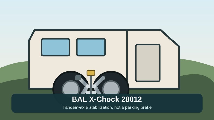 BAL X-Chock 28012 review: steadier tandem-axle RV, not a parking brake