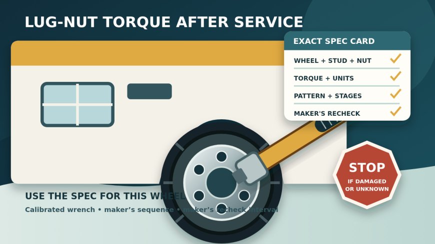 RV lug-nut torque after wheel service: use the number for your exact wheel