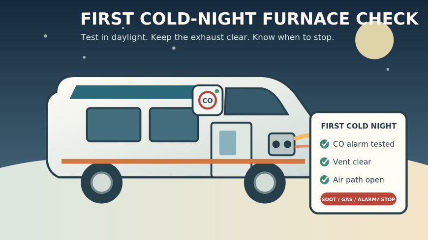 First cold night? Give the RV furnace a daylight check first
