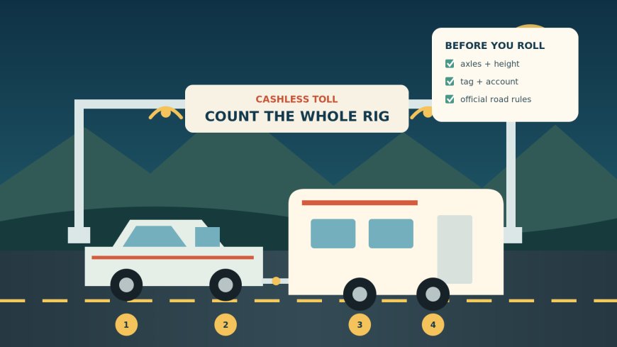 RV toll-road planning: count the axles before the gantry