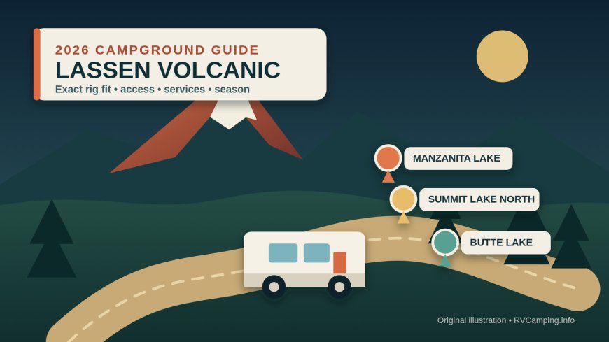 Lassen Volcanic RV Campgrounds: Exact Rig Fit for 2026