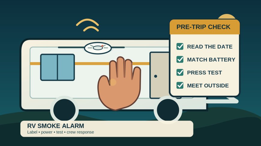 Check your RV smoke alarm before the wheels move