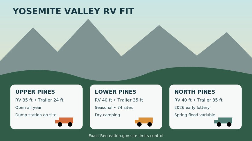 Upper Pines, Lower Pines, or North Pines: which Yosemite Valley campground fits your RV?