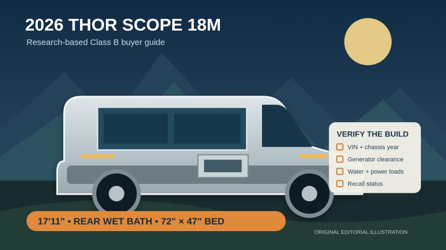 2026 Thor Motor Coach Scope 18M review: tiny footprint, big inspection job