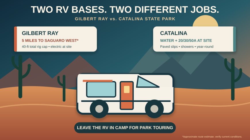 Gilbert Ray vs. Catalina State Park: The Better RV Base for Saguaro