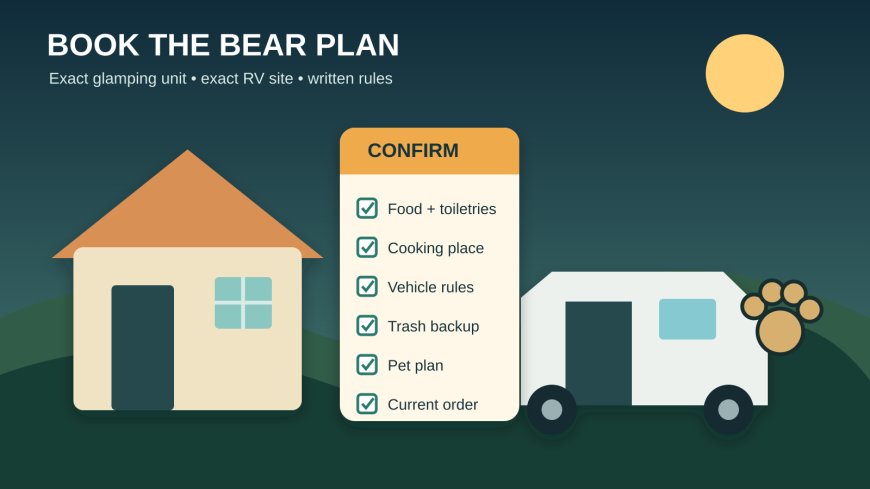 Before you book a glamping unit in bear country: the mixed-group checklist