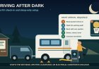 Arriving after dark at an RV campground: a safe check-in and setup sequence