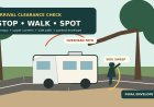 Before You Enter a Wooded Campsite: Walk the RV’s Overhead and Side Clearance